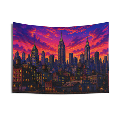 City Skyline Wall Tapestry